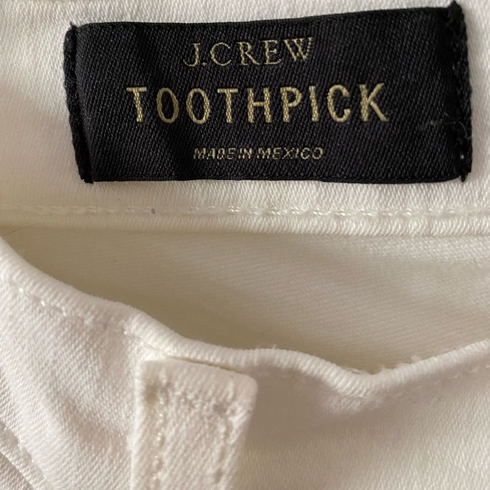 J.Crew Toothpick white jeans - Picture 4 of 7